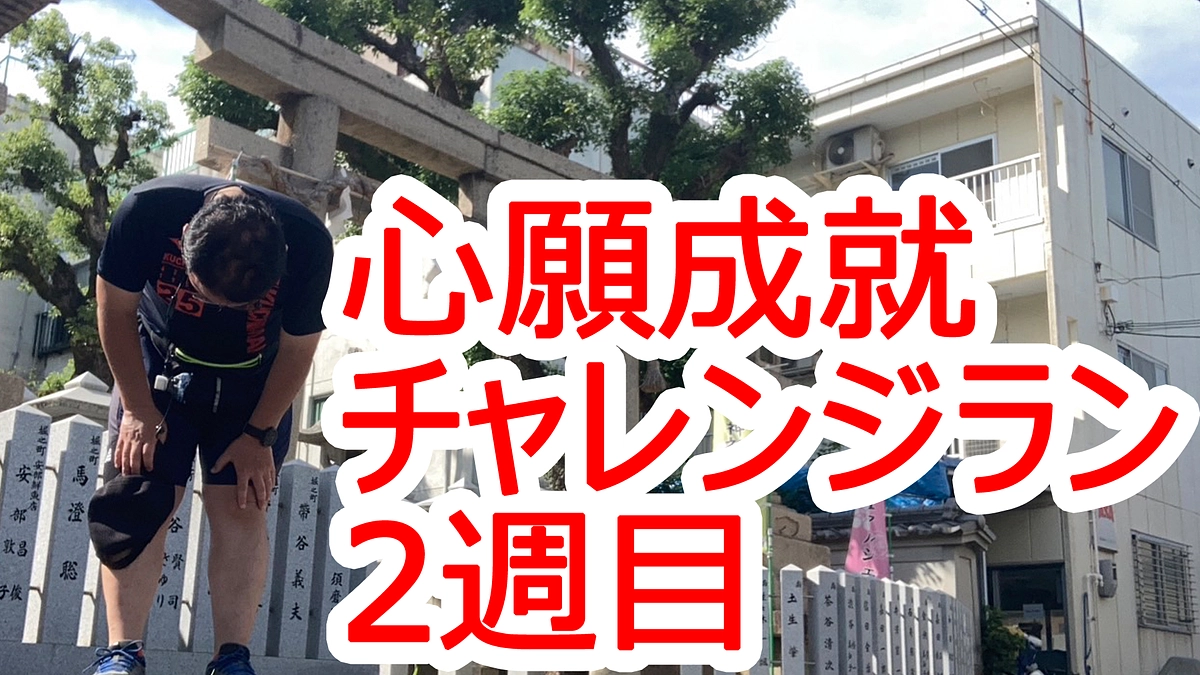 心願成就チャレンジ！356キロランと10キロダイエット(*^-^*)　2週目ご報告