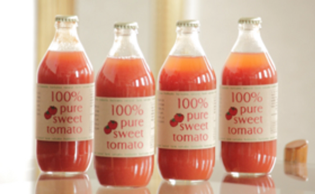 完熟トマトでつくった美味しいトマトジュース　４本セット