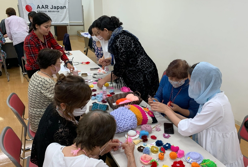 わきあいあいと　アフガニスタンの手芸教室　小山で実施