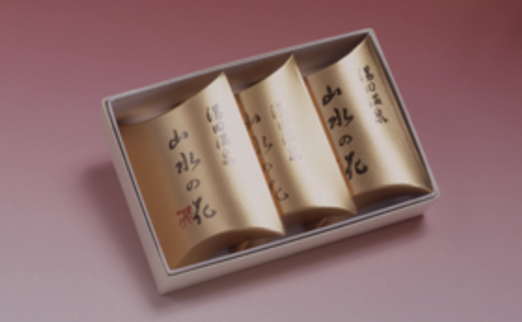 お礼状と山水園オリジナル温泉石鹸