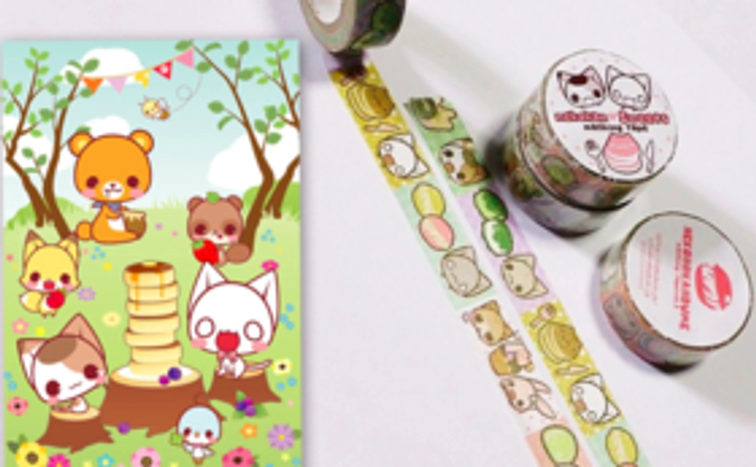 ねこのかんづめの猫雑貨　マステ２個