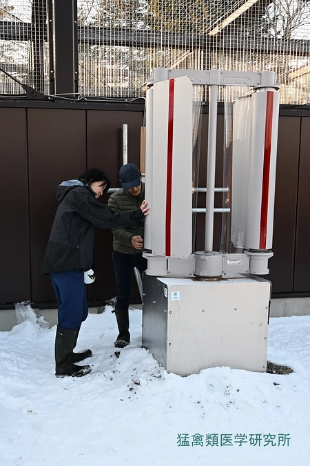 野生動物に優しい新型風力発電機の開発