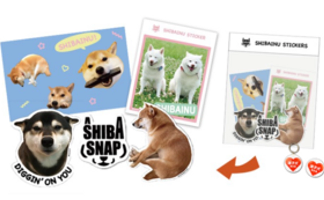 柴犬ステッカーパック B