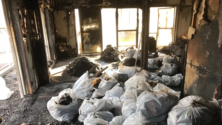 モバイルバッテリーマンション火災