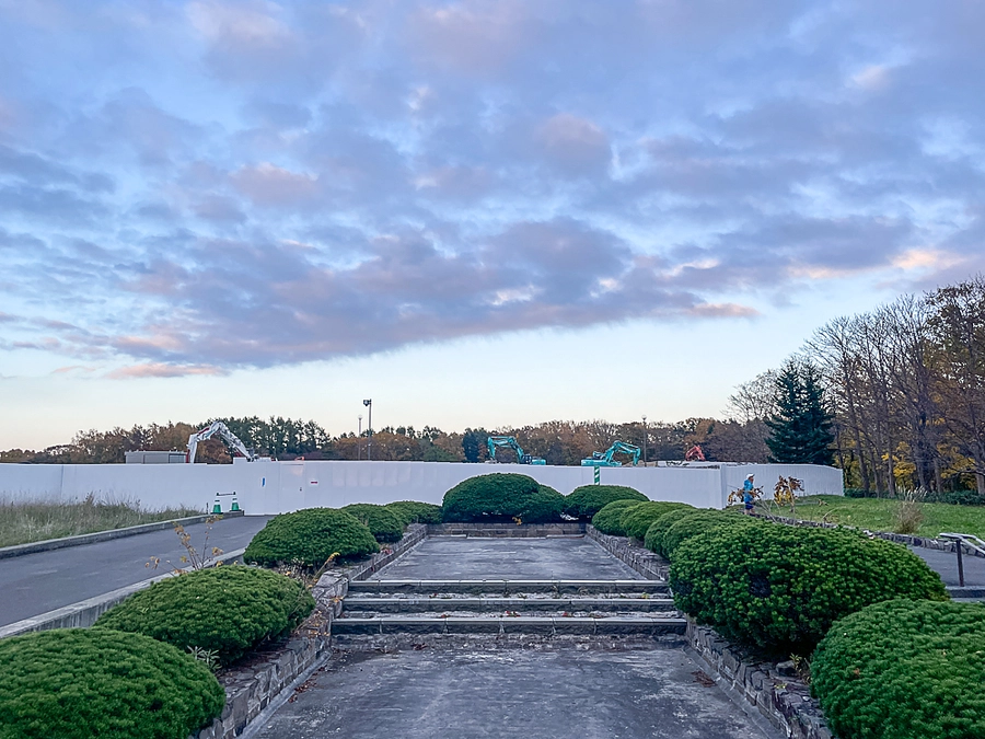 本日（令和5年10月29日）の北海道百年記念塔