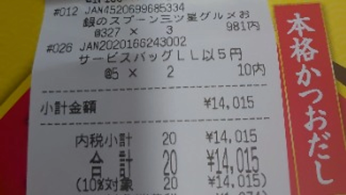 支援金での購入品