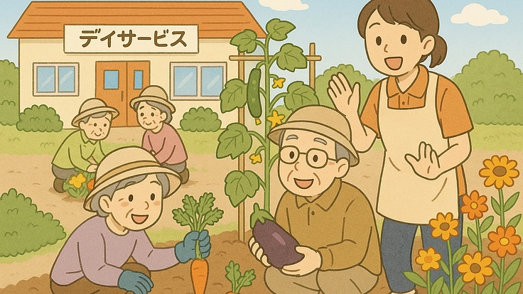 作物や花をみんなで楽しめるデイサービスセンター