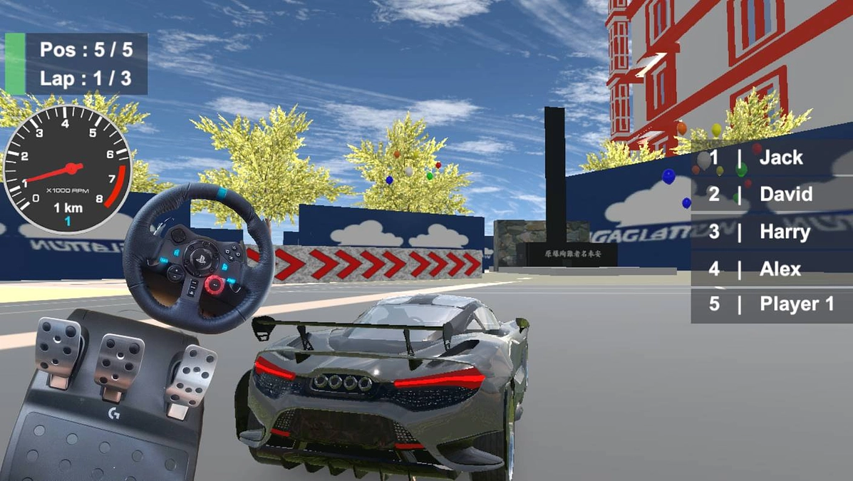 完成したアーケード版レースゲーム＋グッズでイベントに出展します！