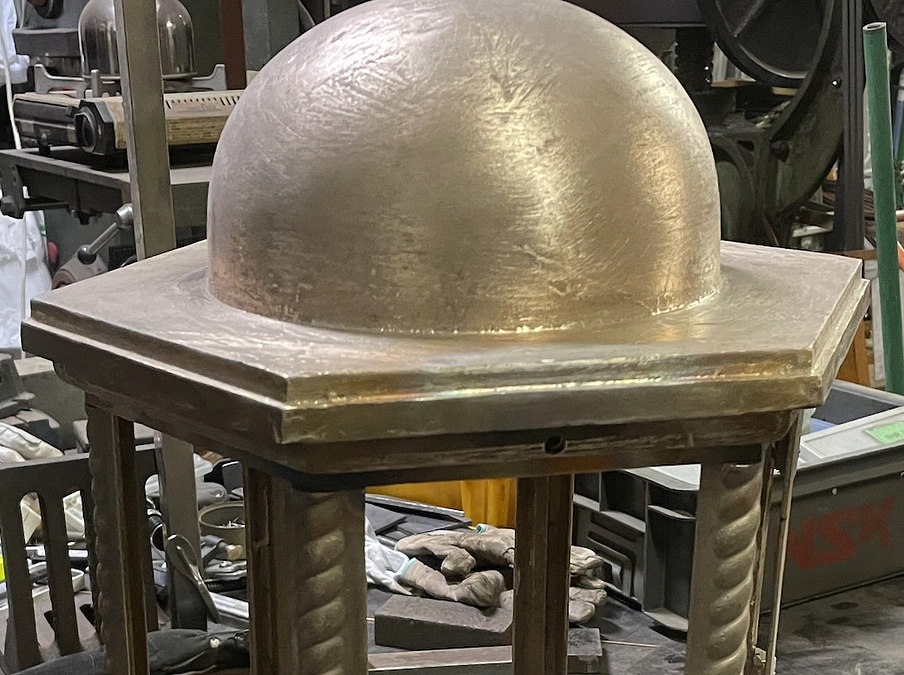 青銅製照明制作開始