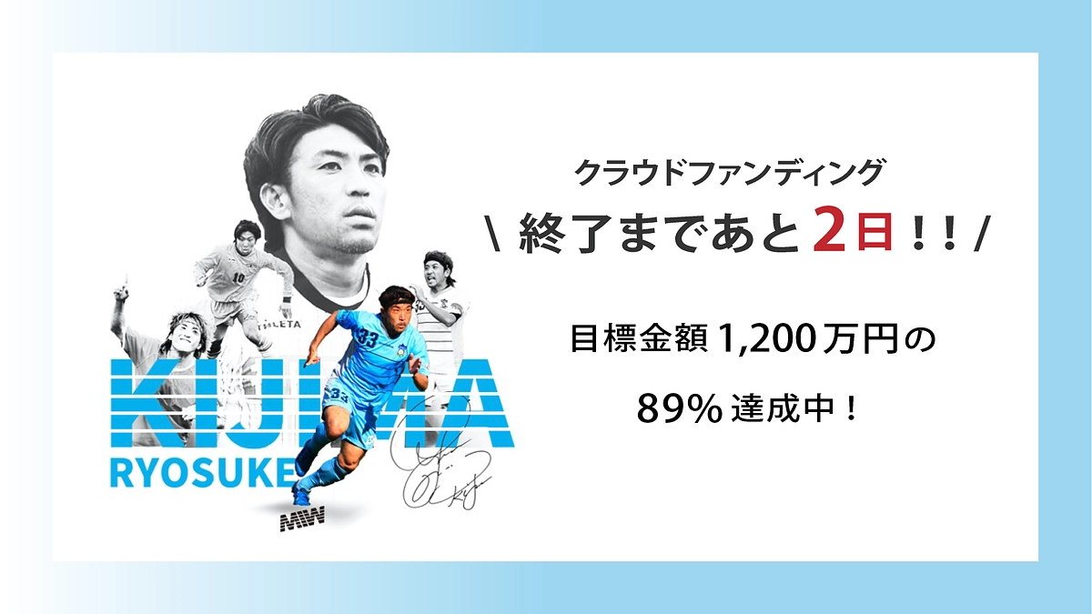 クラウドファンディング終了まで、残り2日