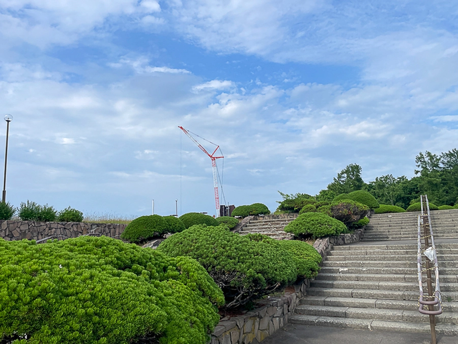 本日（令和5年7月2日）の北海道百年記念塔