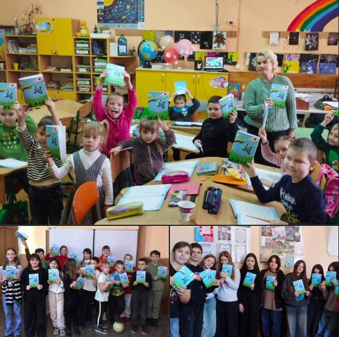 ウクライナの子ども達に届いたノート