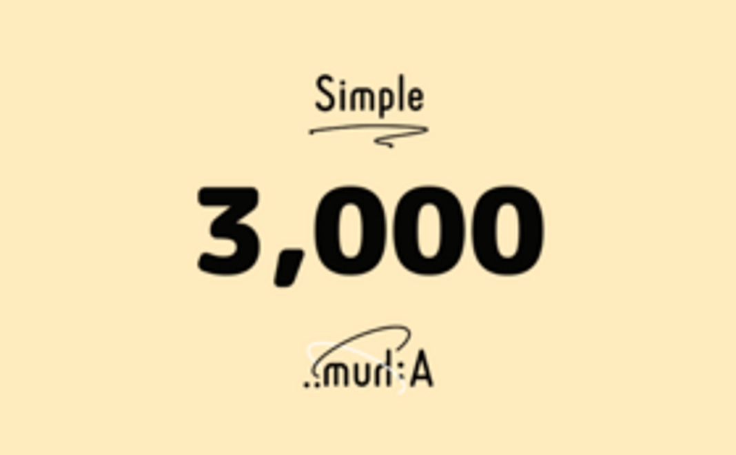 Simple:応援コース #3,000
