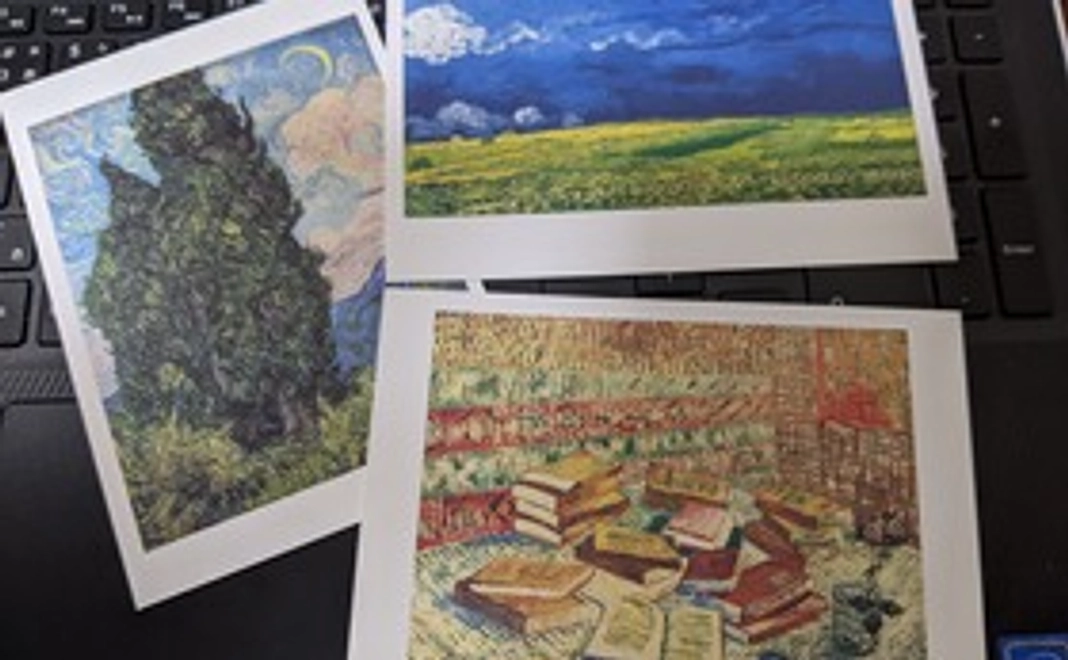 絵葉書3枚の寄贈