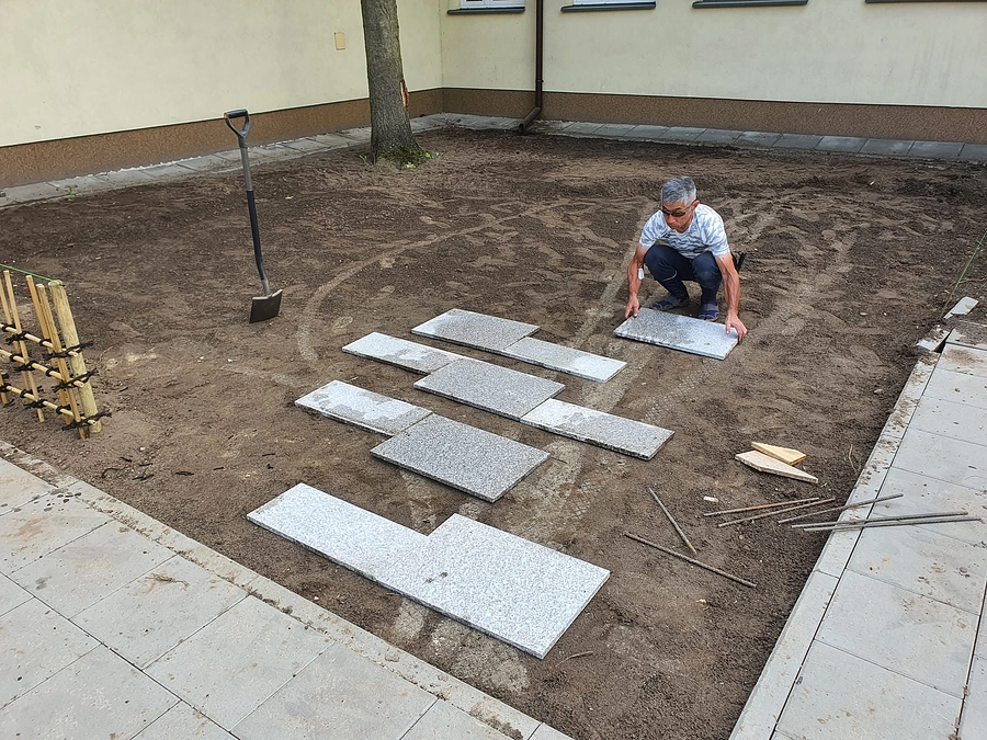 日本庭園造り　三日目