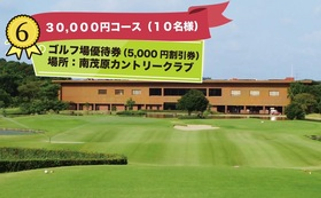 【限定10名】ゴルフ場優待券（5,000円割引券）（30000円）