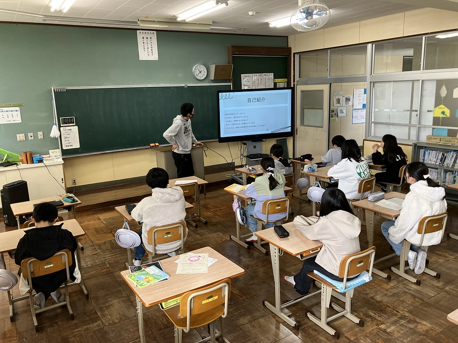 R7.3.13(木)甲浦小学校森林学習　講話