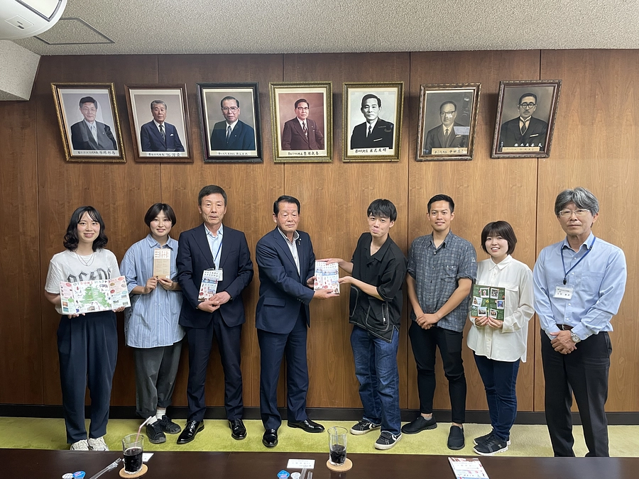 【大月町へ再訪し、町長・副町長にパンフレットの完成をご報告しました！】