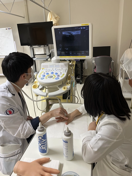 【活動報告】関節エコー実習を実施しています（26日目）