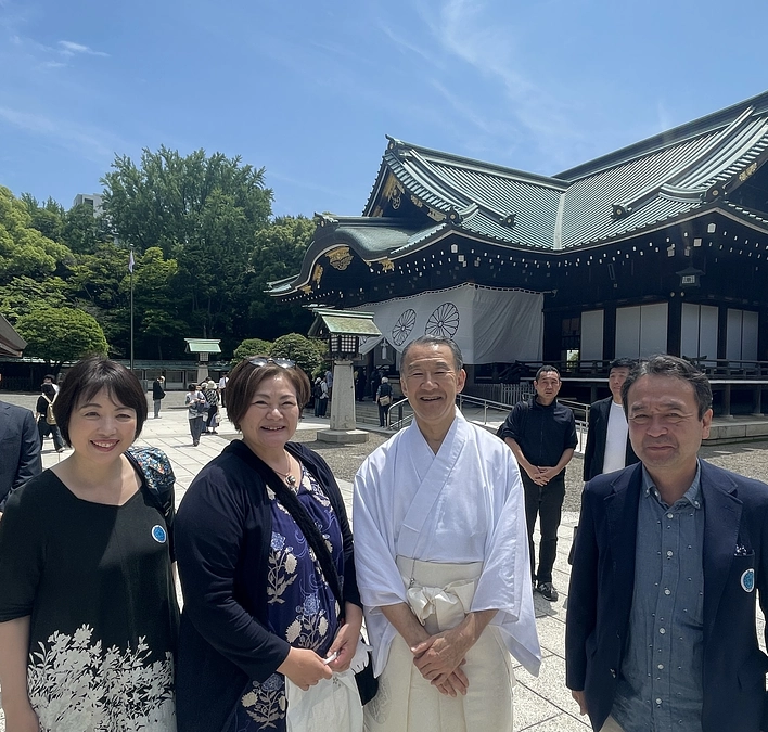 靖國神社に昇殿参拝させて頂きました。