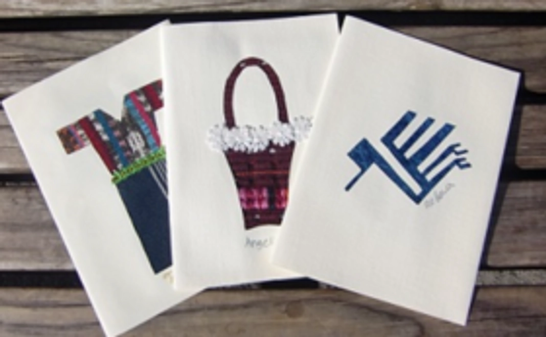 「マヤの織物カード」のお礼の手紙