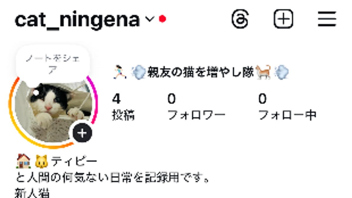 Instagramアカウントを作りました！