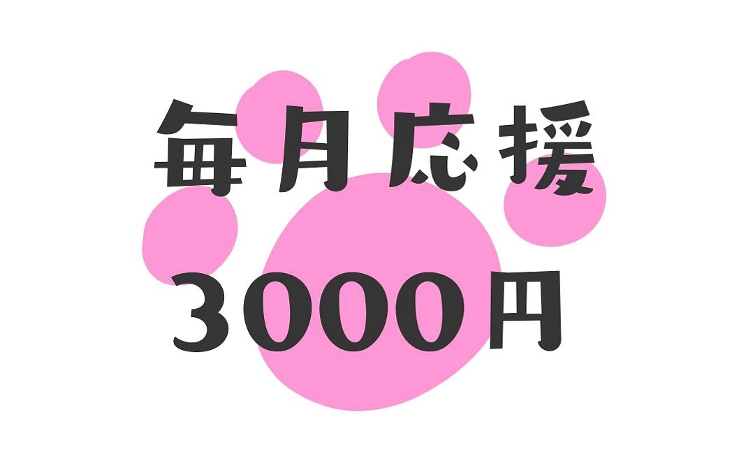 毎月応援3000円コース