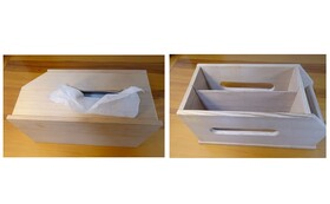 【職人の手作り！オリジナルティッシュボックス】