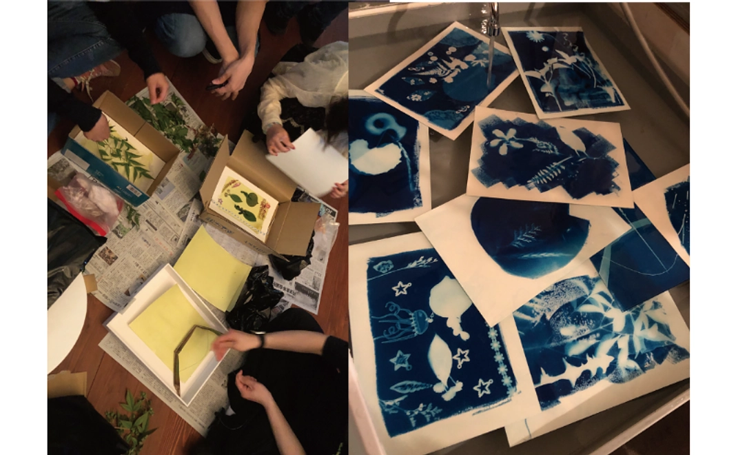 ワークショップ参加権Digital meets classic│シアノタイププリント