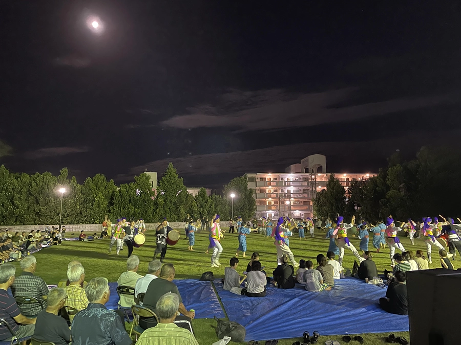 20230830_地域のエイサーを一緒に見てきました