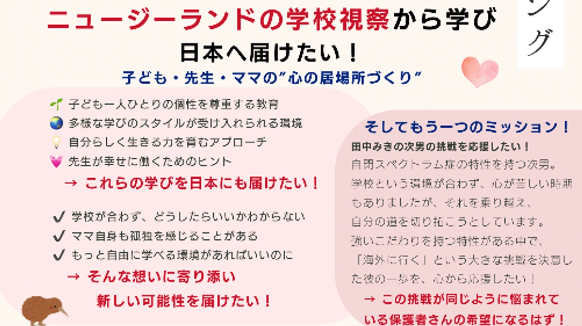 活動にかける想い