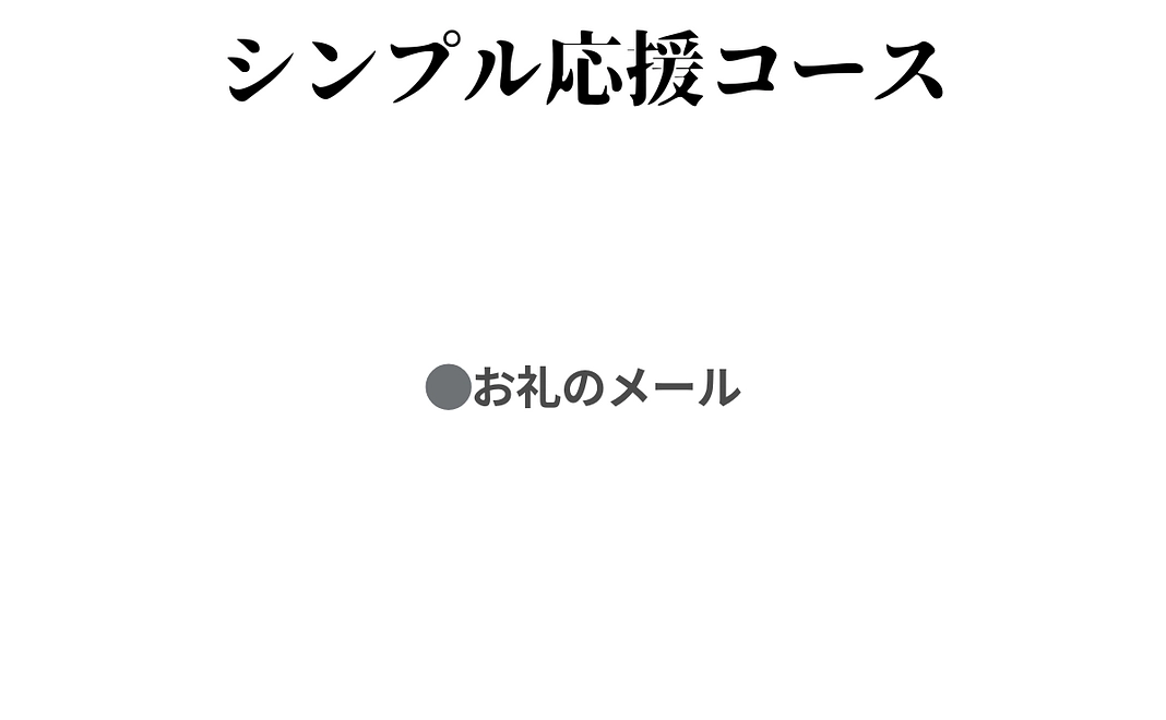 シンプル応援コース！