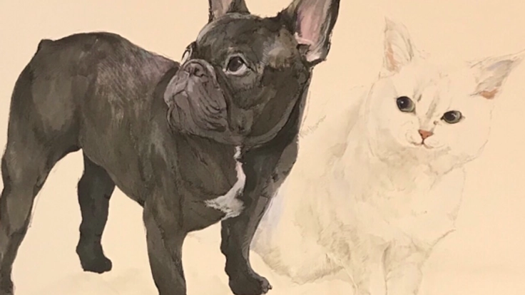 表参道のギャラリーでペットアート展を発表。モデル募集