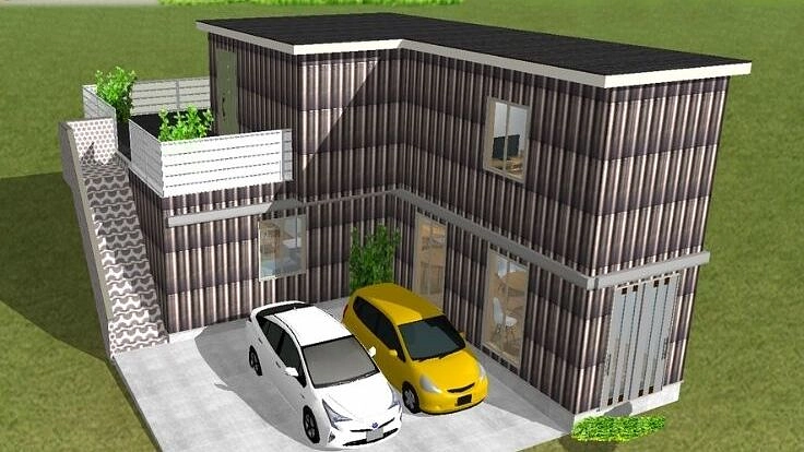 地域活性化憩いの場、コンテナハウス、命を守る家