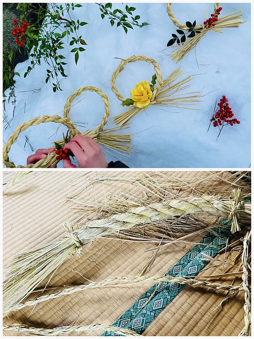 【12/23PM,12/30AM】しめ縄作り体験開催します