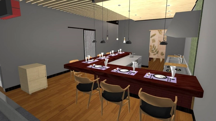 日本スタイル「道楽割烹・久遠」建設プロジェクト