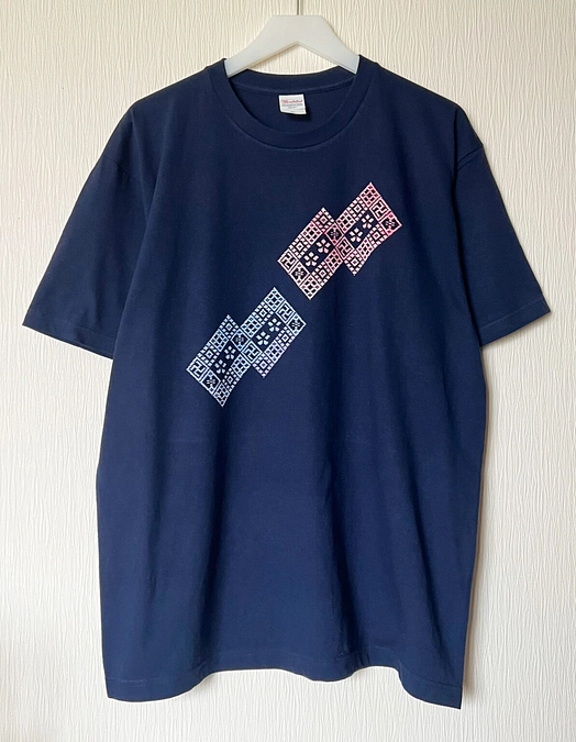 リターンのご案内：こぎん模様入りTシャツ