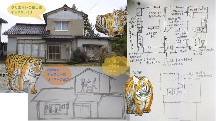 クリエイトの楽しさを伝えたい！！古民家をギャラリーにリノベーション