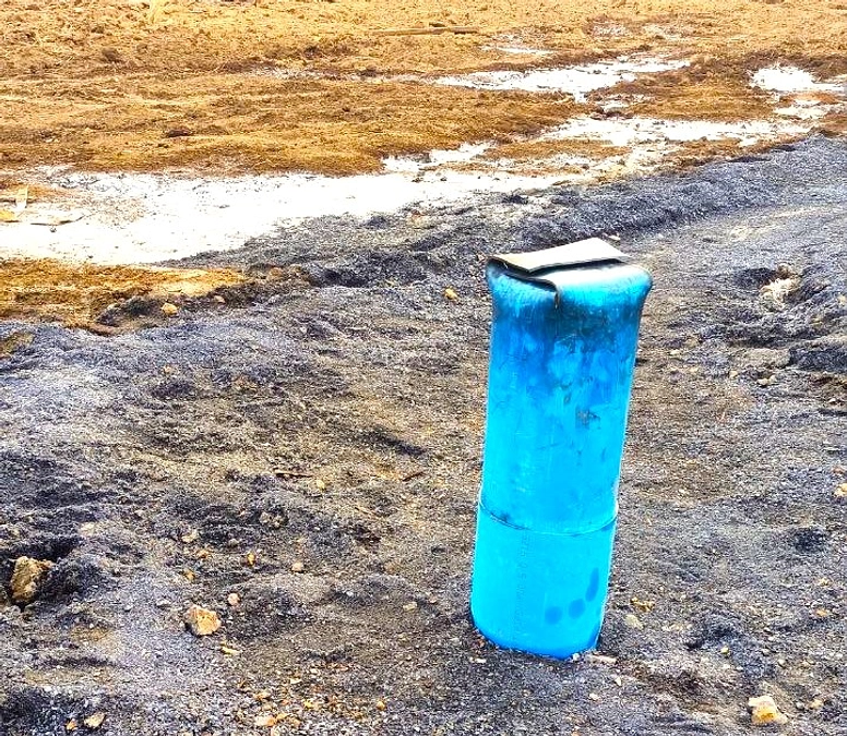 井戸の掘削作業が始まりました♪