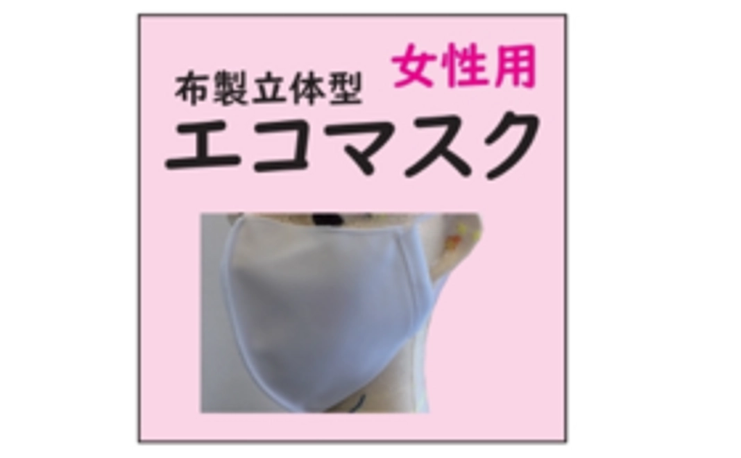 立体形状エコマスク（白）女性用1枚（3/25までに発送予定）