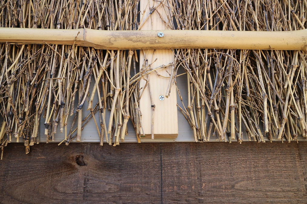 桂垣竹穂設置①　―“アンコ”を詰める