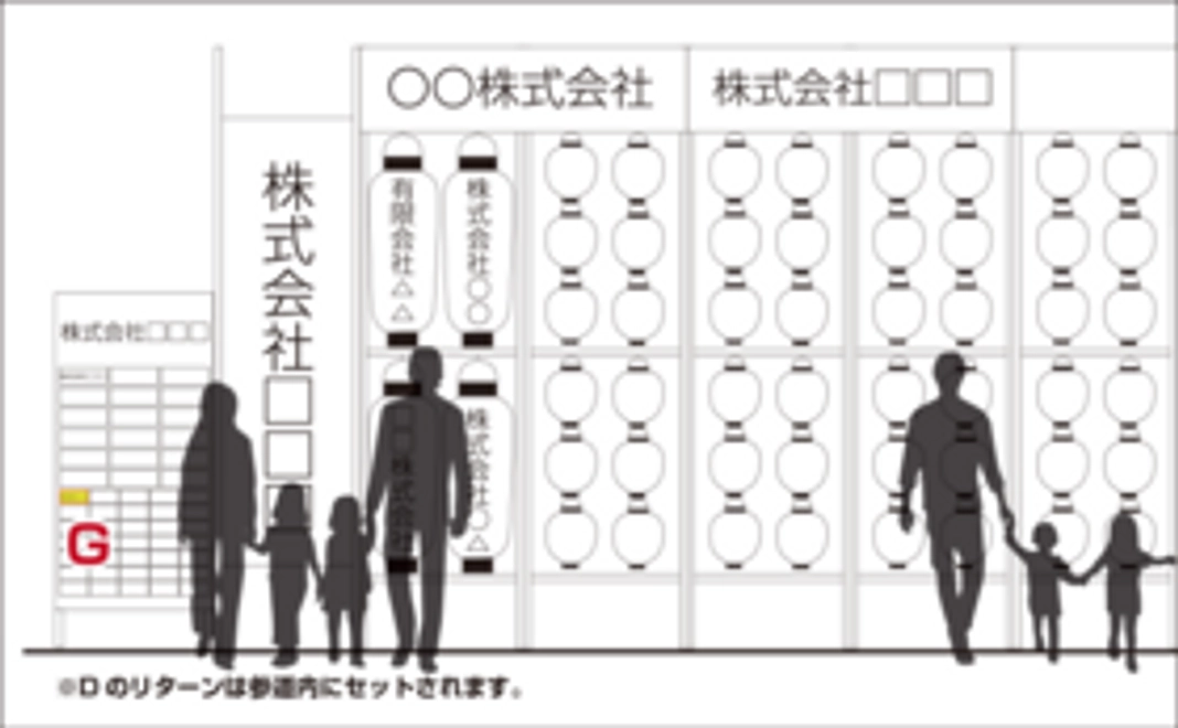 【5千円/願いちょうちんを応援】サンクスボードにお名前を掲出(小)