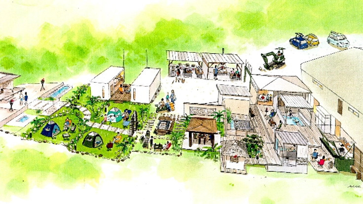 リゾート型アウトドア空間の中で外遊びを通して豊かな暮らしを考える。