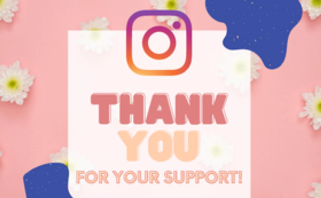 感謝のメール・HP/Instagramにスポンサーとして掲載（希望される方）