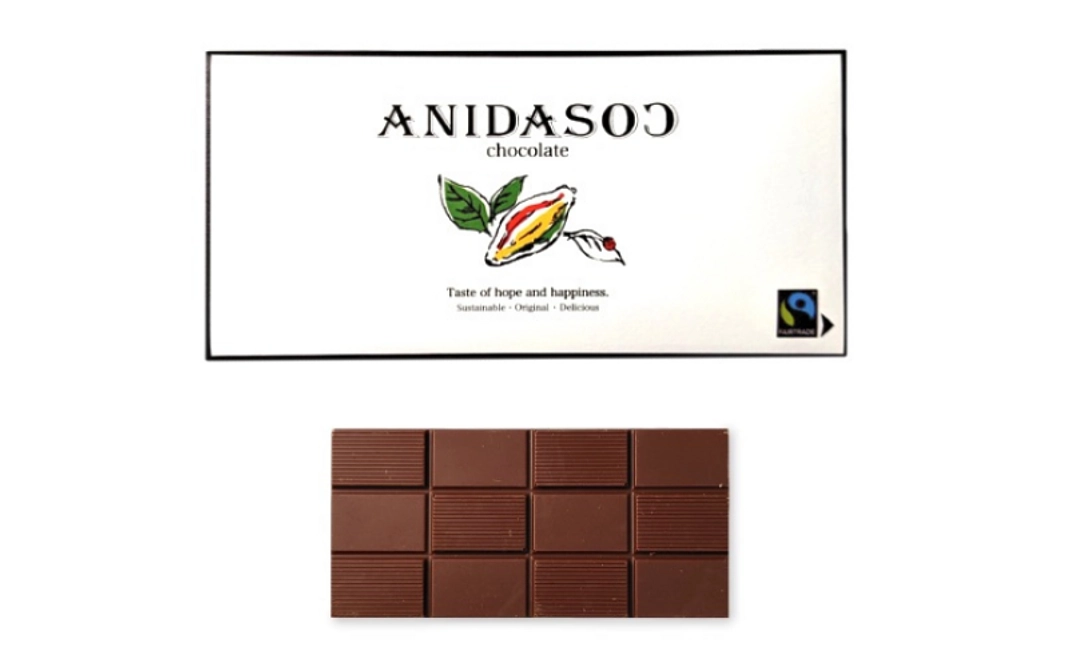 ACE支援地産のカカオを使用した「アニダソ」チョコレート付き応援コース【寄付金控除対象外】