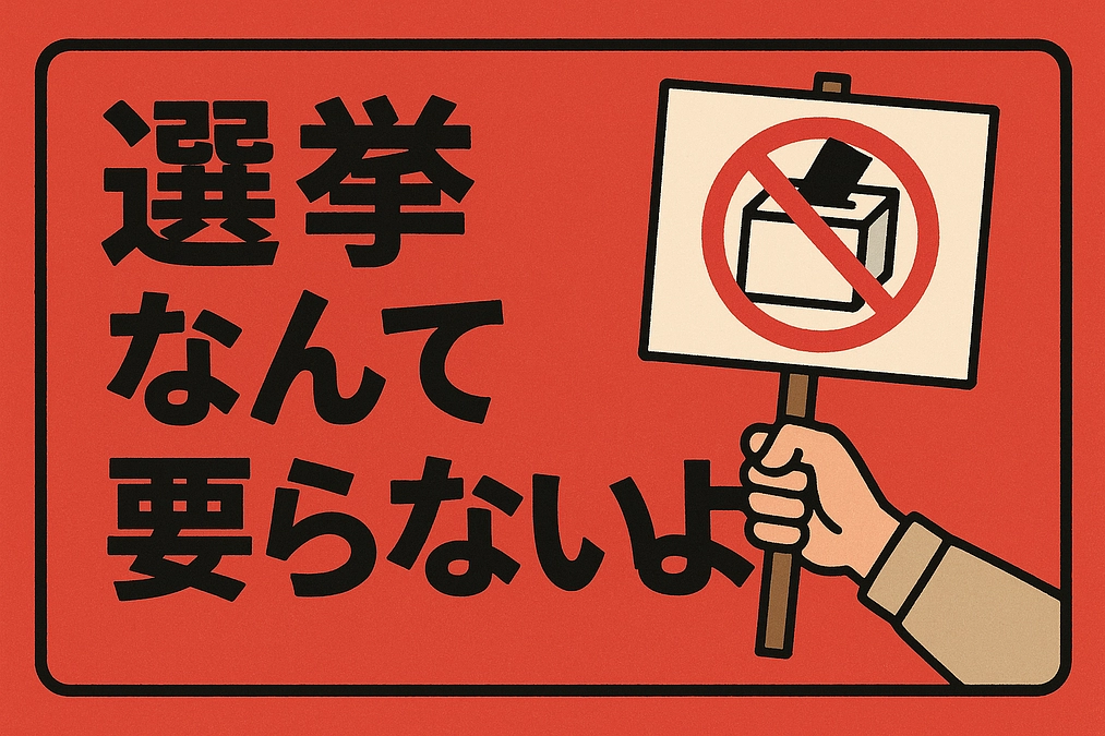 note 毎日投稿6日目：選挙なんて要らないよ その６（投票率❓）