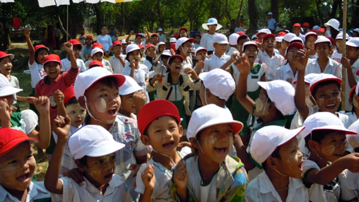 体育の授業がないミャンマーの子供たちに「運動会」を贈りたい！