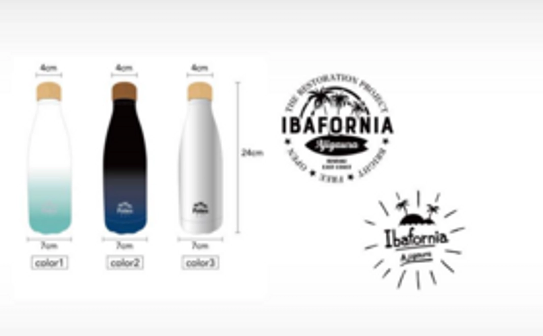 イバフォルニア応援コース②【オリジナルエコボトル&ステッカー】