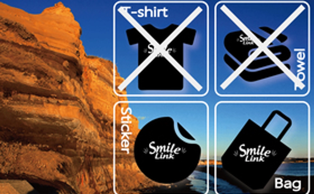 限定!Smile Link オリジナルグッズ(バッグ、ステッカー)&お礼状