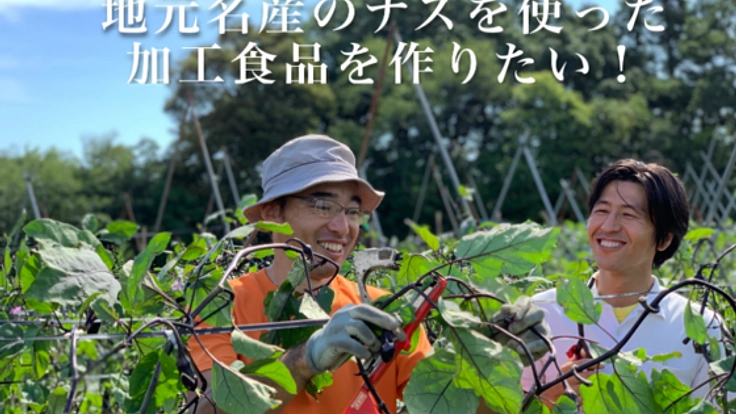 常陸大宮ナスの町プロジェクトのための食品加工施設を作りたい！